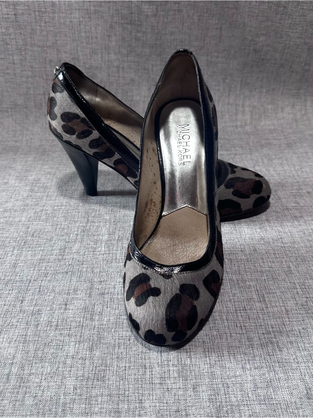 MICHAEL Michael Kors Leopard Print Pumps in Black and Brown